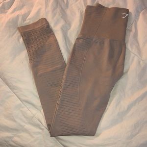 High Waisted Energy Seamless leggings in Taupe